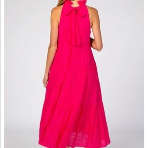 Pinkblush Maternity Fuchsia Dress, size L never worn. Perfect Valentine’s Day!